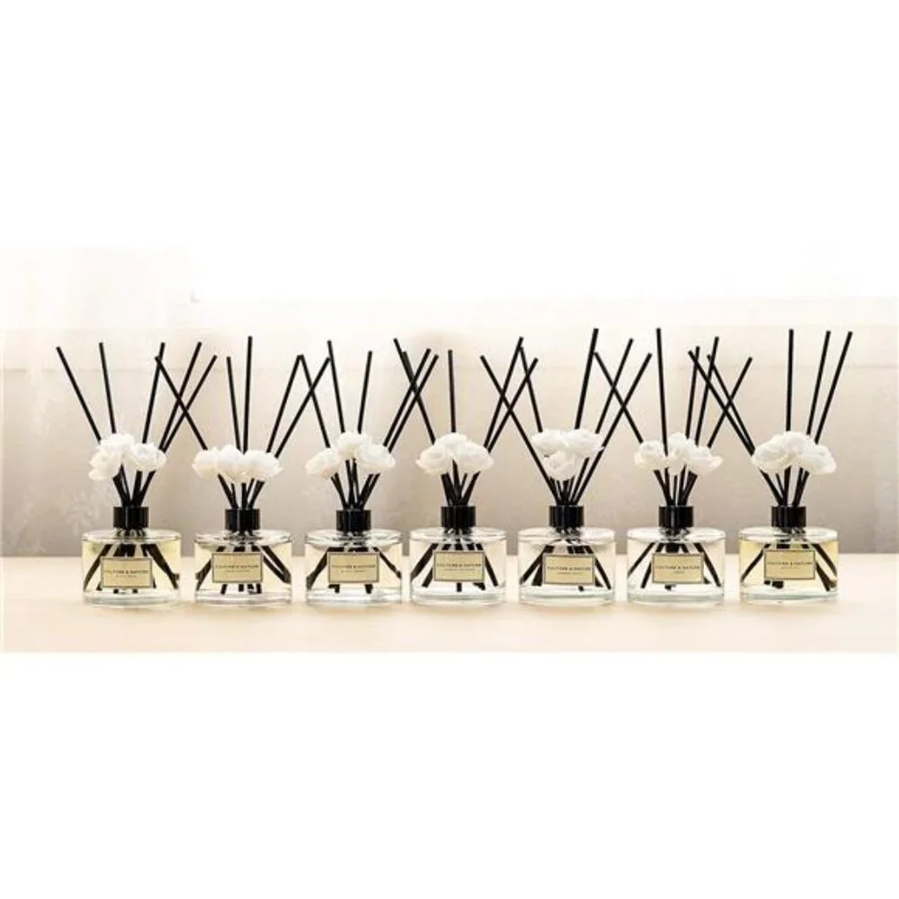 CULTURE & NATURE Reed Diffuser Set 6.7 oz (200ml) Black Cherry Scented Diffuser